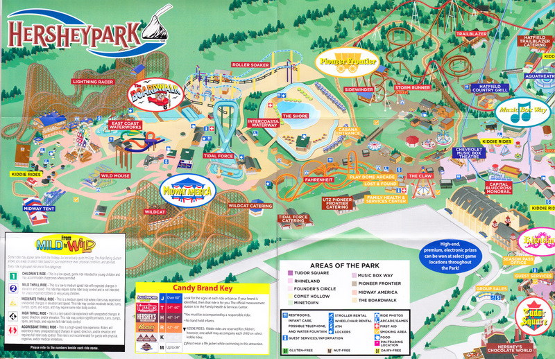 Hershey Park Map